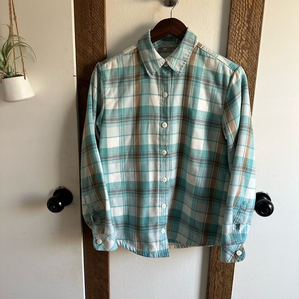 Lee Riders Women’s Naudia Long Sleeve Fleece Lined Flannel Women’s Size Small